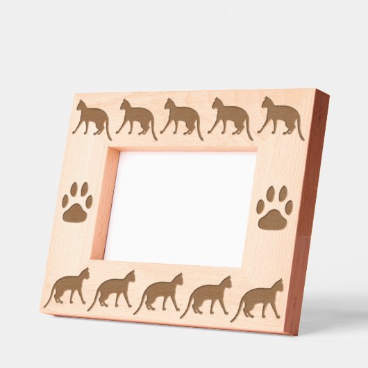 Katze Geätzte Rahmen (Links)