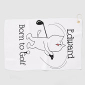 Katze Geboren Golfhandtuch (Horizontal)