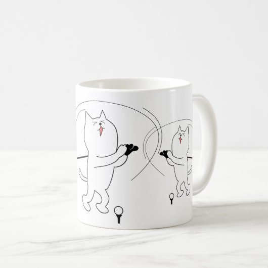 Katze Geboren Kaffeetasse (VorderseiteRechts)