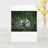 Katze & Geburtshaus, Karte (Gelbe Blume)