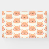 Katze Geburtstag Kinder Kunst Banner (Horizontal)