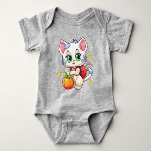 Katze geht zur Schule-85241 Baby Strampler