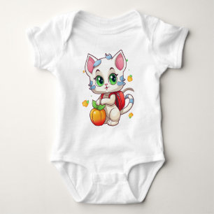 Katze geht zur Schule-85241 Baby Strampler