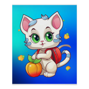 Katze geht zur Schule-85241 Poster