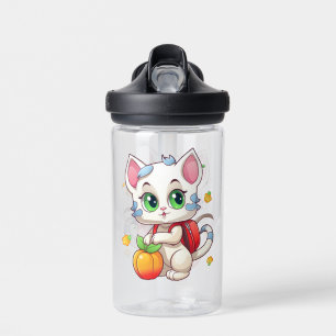 Katze geht zur Schule - Katzen Schule-85241 Trinkflasche