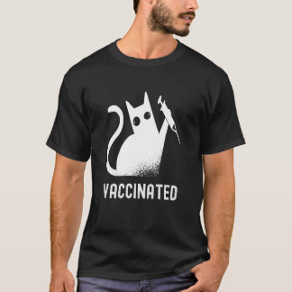 Katze geimpft Katze Impfstoff T-Shirt