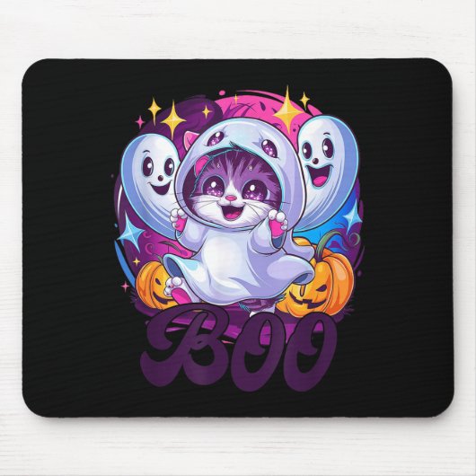 Katze Geist Boo Mousepad (Vorne)
