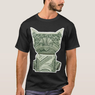 Katze Geld Origami Bargeld T-Shirt
