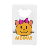 Katze Geldbeutel Flaschenöffner (Rückseite)