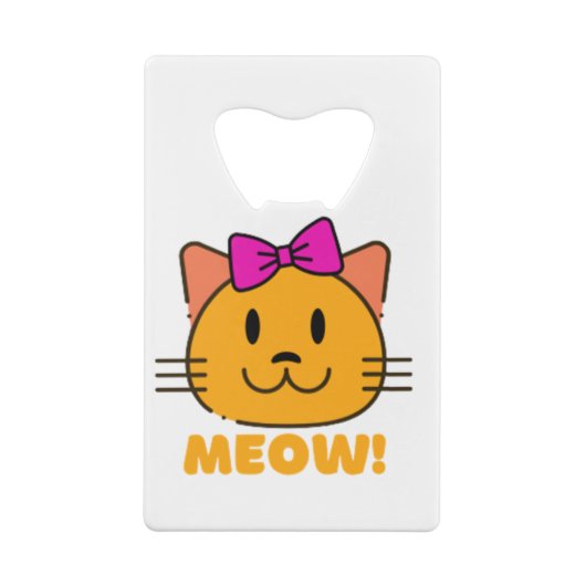 Katze Geldbeutel Flaschenöffner (Rückseite)