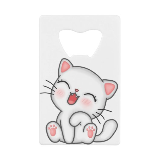 Katze Geldbeutel Flaschenöffner (Vorderseite)