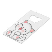 Katze Geldbeutel Flaschenöffner (Vorderseite Schrägansicht)