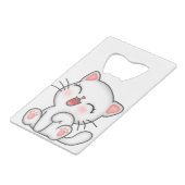 Katze Geldbeutel Flaschenöffner (Rückseite Schrägansicht)