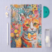 Katze Gemischte Gemischte Papier Collage Tissue-Pa (Handwerk)
