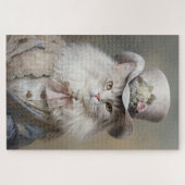 Katze Gentleman in einem Top Hat Puzzle (Horizontal)