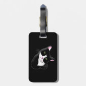 Katze Gepäckanhänger (Rückseite vertikal)