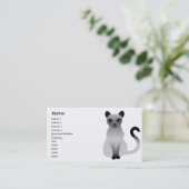 Katze - Geschäft Visitenkarte (Stehend Vorderseite)