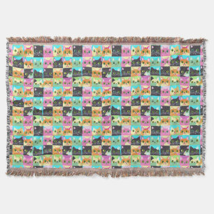Katze Geschenk Süßes Kawaii-Katzenmuster Decke