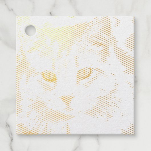Katze Geschenkanhänger (Vorderseite)
