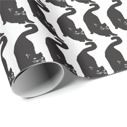 Katze Geschenkpapier (Rolleneckpunkt)