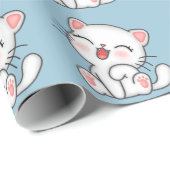Katze Geschenkpapier (Rolleneckpunkt)