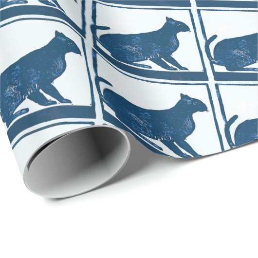 Katze, Geschenkpapier (Rolleneckpunkt)