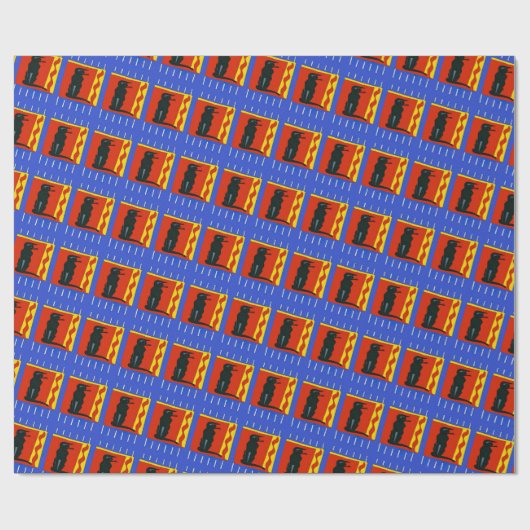 Katze, Geschenkpapier (Flach)