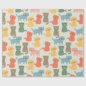 Katze Geschenkpapier (Flach)