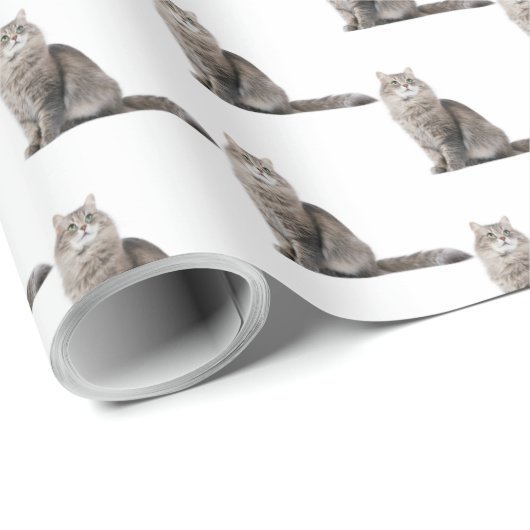 Katze Geschenkpapier (Rolleneckpunkt)