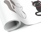 Katze Geschenkpapier (Rolleneckpunkt)