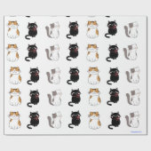 Katze Geschenkpapier (Flach)