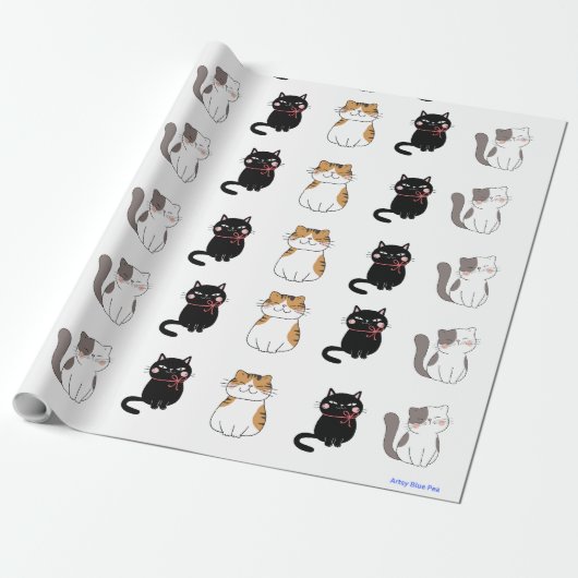 Katze Geschenkpapier (Ungerollt)