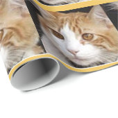Katze Geschenkpapier (Rolleneckpunkt)