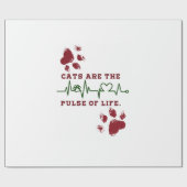 Katze Geschenkpapier (Flach)