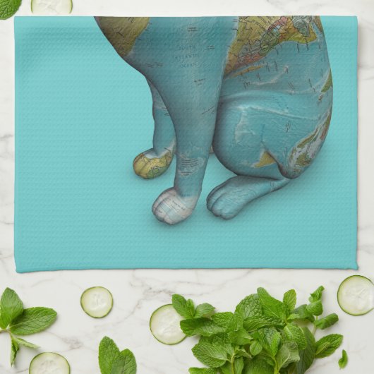 Katze Geschirrtuch (Gefaltet)