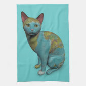 Katze Geschirrtuch (Vertikal)