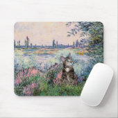 Katze (Getigert 2) - An der Seine Mousepad (Mit Mouse)
