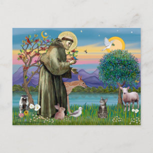 Katze (Getigert 2) - Heiliger Franziskus Postkarte