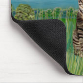 Katze (getigert) - Leuchtturm Mousepad (Ecke)