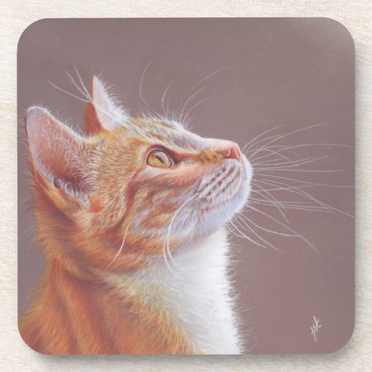 Katze Getränkeuntersetzer (Vorderseite)