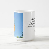 Katze gewartet für Jesus Kaffeetasse (Mittel)