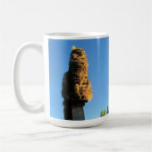 Katze gewartet für Jesus Kaffeetasse (Links)