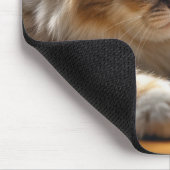 Katze Gewartet von einem leeren Gericht Mousepad (Ecke)