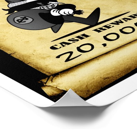 Katze Gewollt Tote oder lebendes Poster (Ecke)