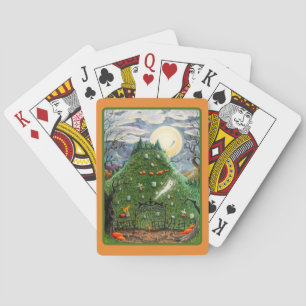 KATZE-GHOSTEN IN NEUN LEBENS FRIEDHOF, SPOOKY FOLK SPIELKARTEN