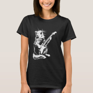 Katze Gitarrist Gitarre - Birman Vater Mutter T-Shirt