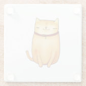 Katze Glasuntersetzer (Rückseite)