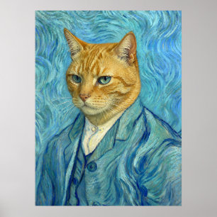Katze Gogh Poster