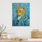 Katze Gogh Poster (Küche)