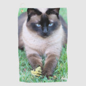 Katze Golfhandtuch (Vorderseite)